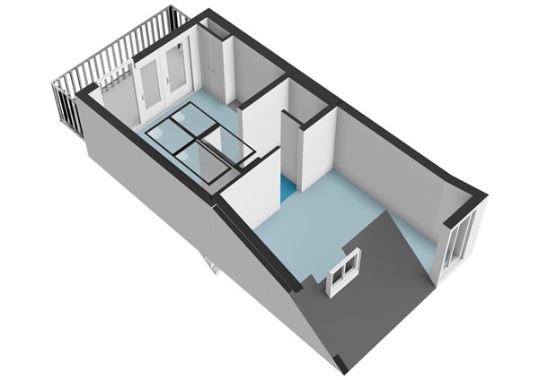 Floor plan - Utrechtsedwarsstraat 107-3, 1017 WD Amsterdam 